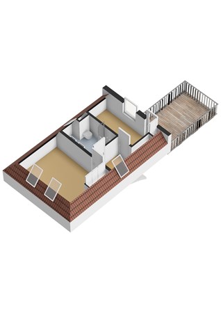 Floorplan - Palmstraat 33BS, 3572 TB Utrecht